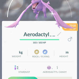 Shiny Aerodactyl! : r/pokemongo