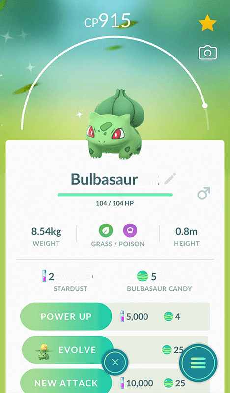 Pokémon GO Shiny Bulbasaur Wearing Hat – Trade 20.000 stardust (Read  Describe) - PoGoFighter