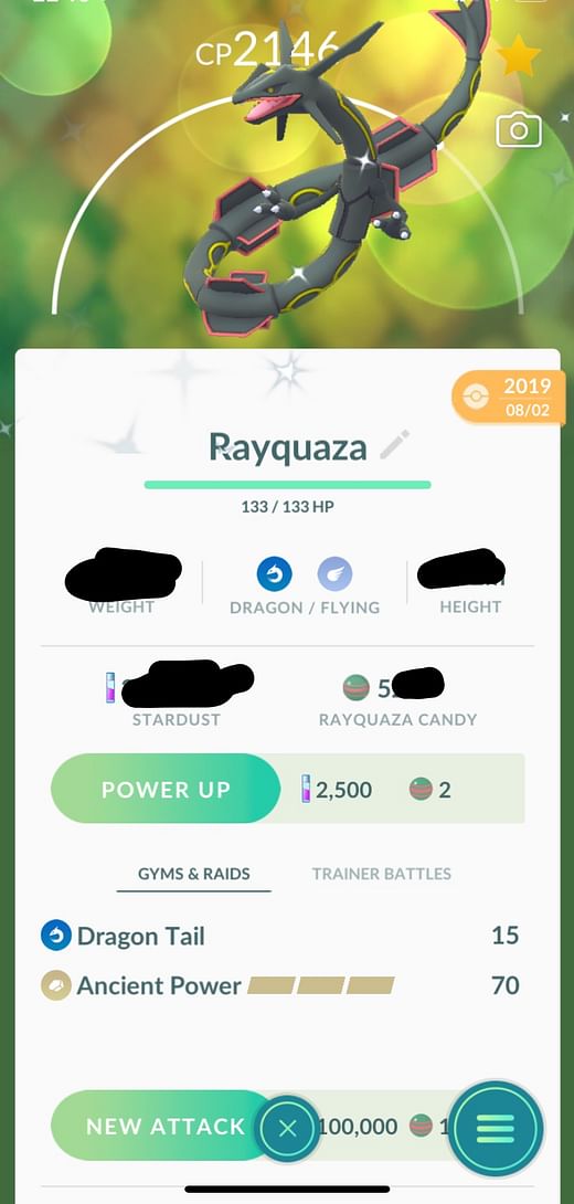 Shiny Rayquaza ✨ Pokemon Trade Go