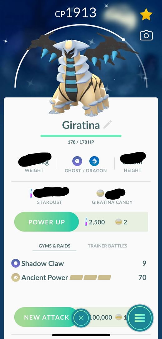 Shiny Giratina Origin Form Pokemon Trade Go LV20 Registered / 30 Day Pokémon
