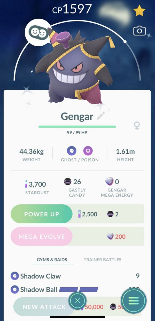 POGO account with shiny Costume Gengar - POGO Trading