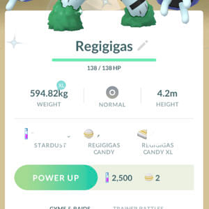 Shiny Regigigas ✨ Pokemon Trade Go